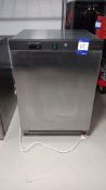 Adexa SF200 Stainless steel undercounter commercial single door freezer, serial number