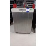Gram K210RG3N Stainless steel undercounter single door refrigerator, Serial number 10121530 (Aug