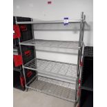 2 x Craven adjustable wire racking shelving units