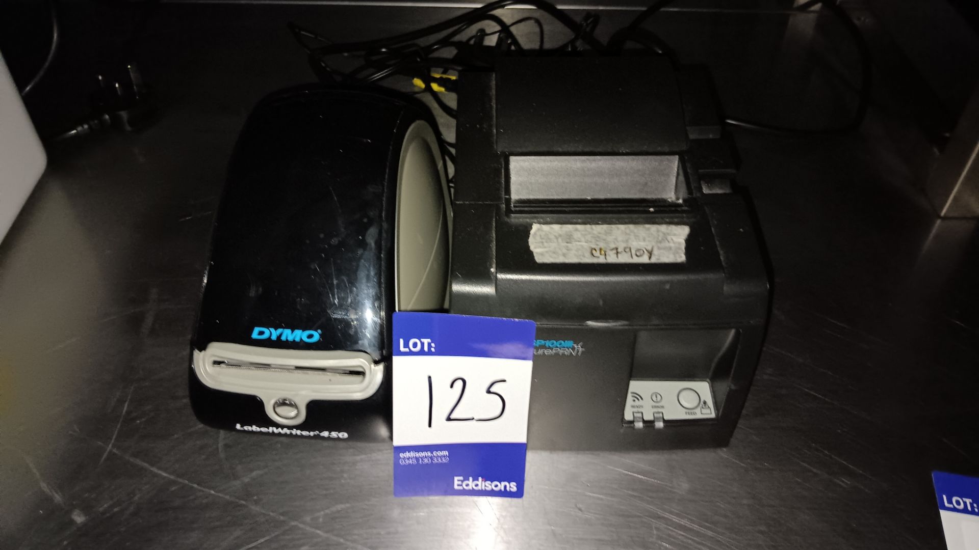 Dymo 175011 Label Writer 450, serial number 2044021750111 and Star Micronics TSP100 TSP143IIIW
