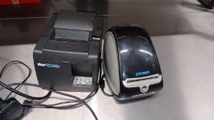 Dymo 175011 Label Writer 450, serial number 2014021750111 and Star Micronics TSP100