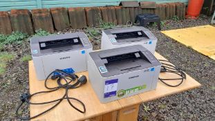 3 x Samsung M2026W laser printers, as lotted