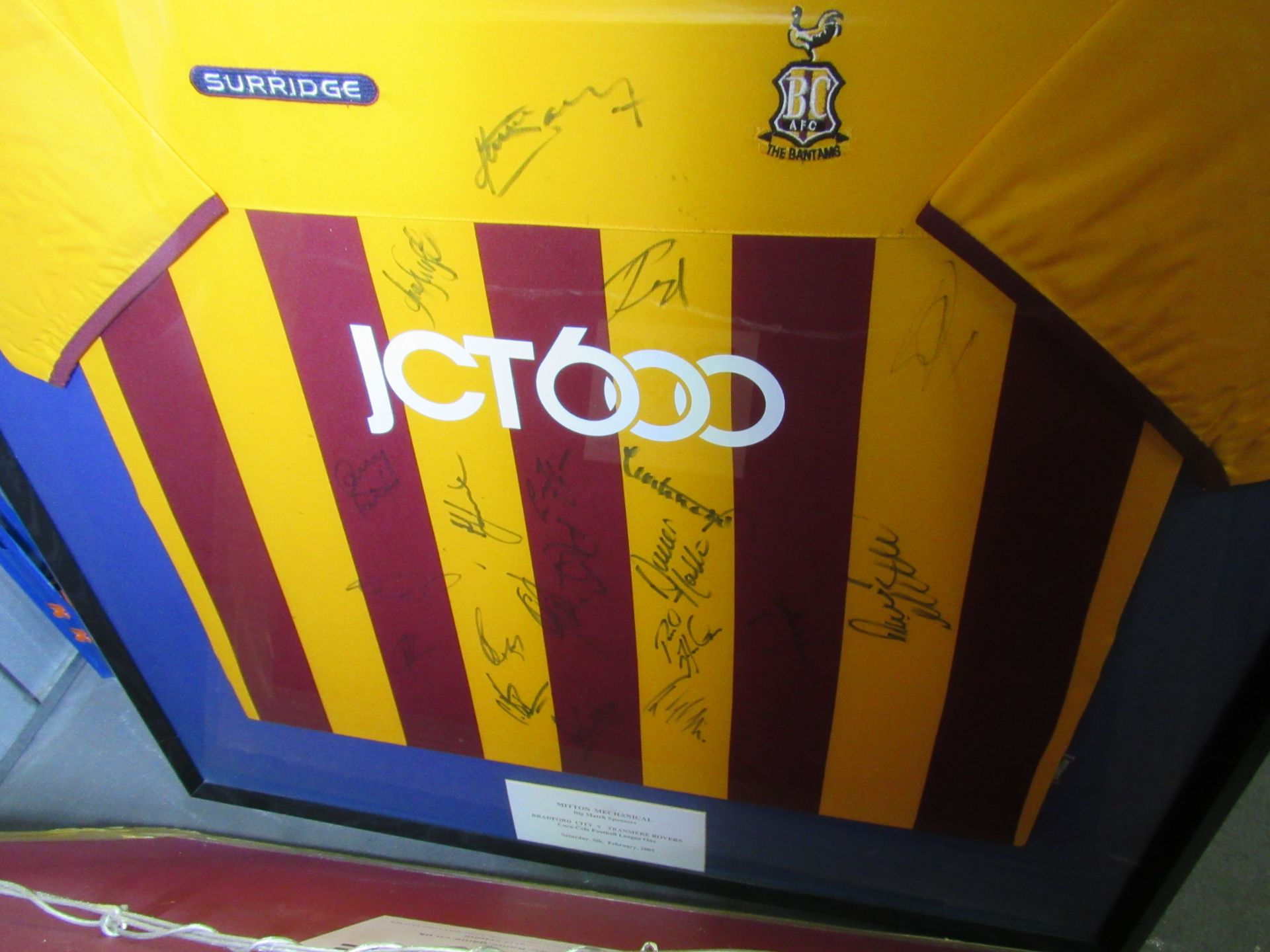 Framed Bradford City Shirt, Signed - Image 3 of 5