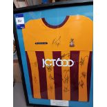 Framed Bradford City Shirt, Signed