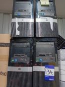 4 x HP Pro Desktop Computers with Hard Drives Remo