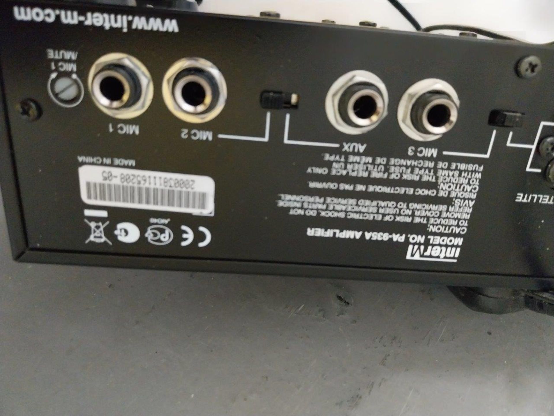INTER M PA935A Amplifier - Image 3 of 3