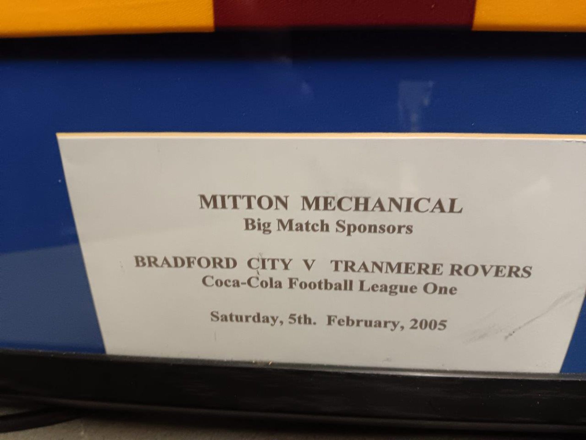 Framed Bradford City Shirt, Signed - Image 2 of 5