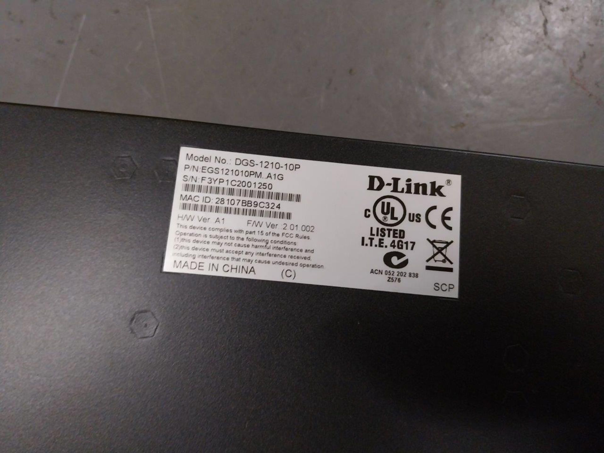 D-LINK DGS-1210-10P Web Smart Switch - Image 3 of 3