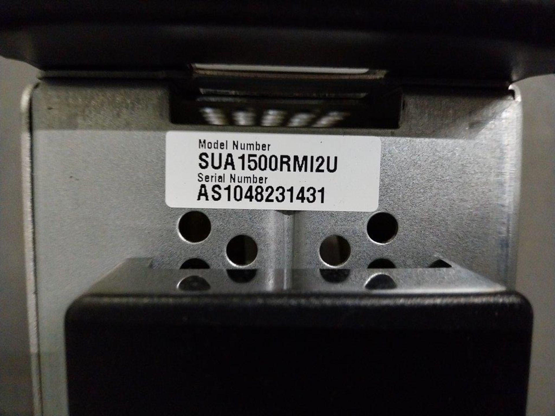 APC SUA1500RM12U Rack Mounted UPS; SN: AS104823143 - Image 3 of 4