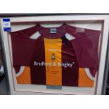 Framed Bradford City Shirt, Signed by Richard Edge