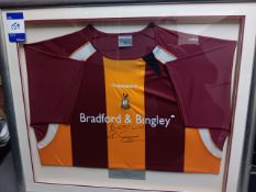 Framed Bradford City Shirt, Signed by Richard Edge