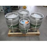 3x Stainless Steel Kilderkins and 1x Stainless Steel Firkin
