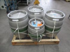 3x Stainless Steel Kilderkins and 1x Stainless Steel Firkin