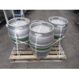 3x Stainless Steel Kilderkins and 1x Stainless Steel Firkin