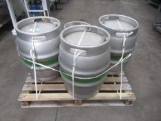 3x Stainless Steel Kilderkins and 1x Stainless Steel Firkin