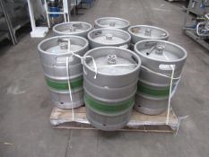 6x Stainless Steel 50L Kegs