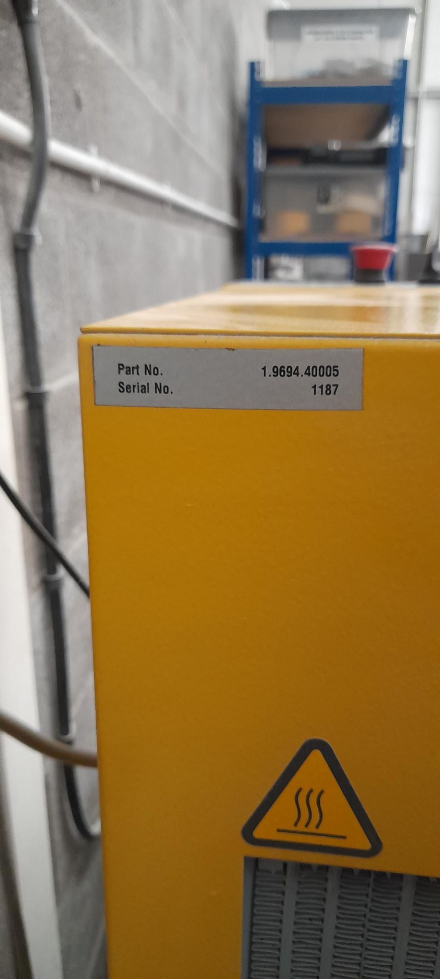 Kaeser HPC Plusair packaged type receiver mounted compressor Serial number 1187, Part No. 1.9694. - Image 4 of 5