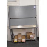 Steel plate inspection stand (Contents excluded)