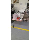 Two Tables & Chrome Wire Trolley