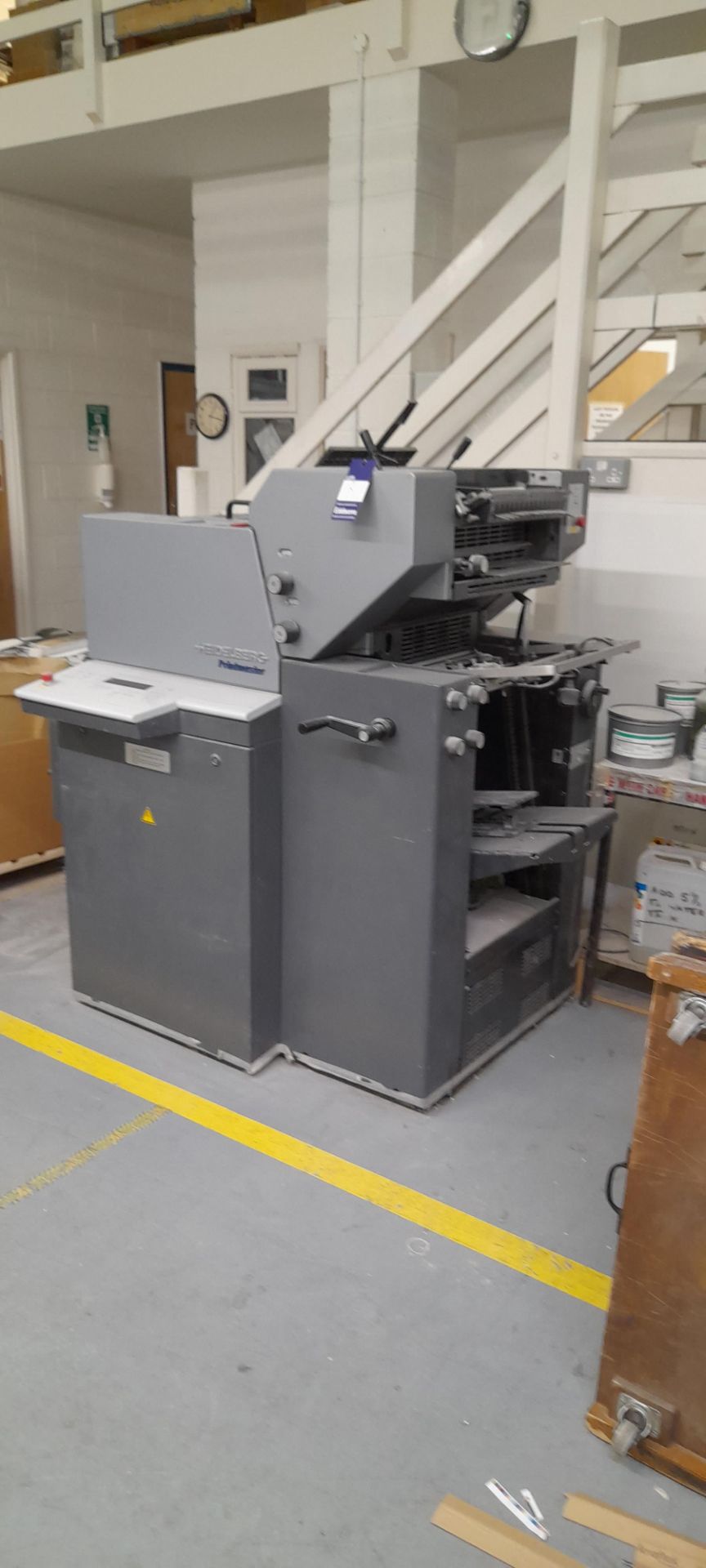 Heidelberg Printmaster A2 Printing Press, Serial number 963833. To be disconnected by a qualified - Bild 7 aus 8