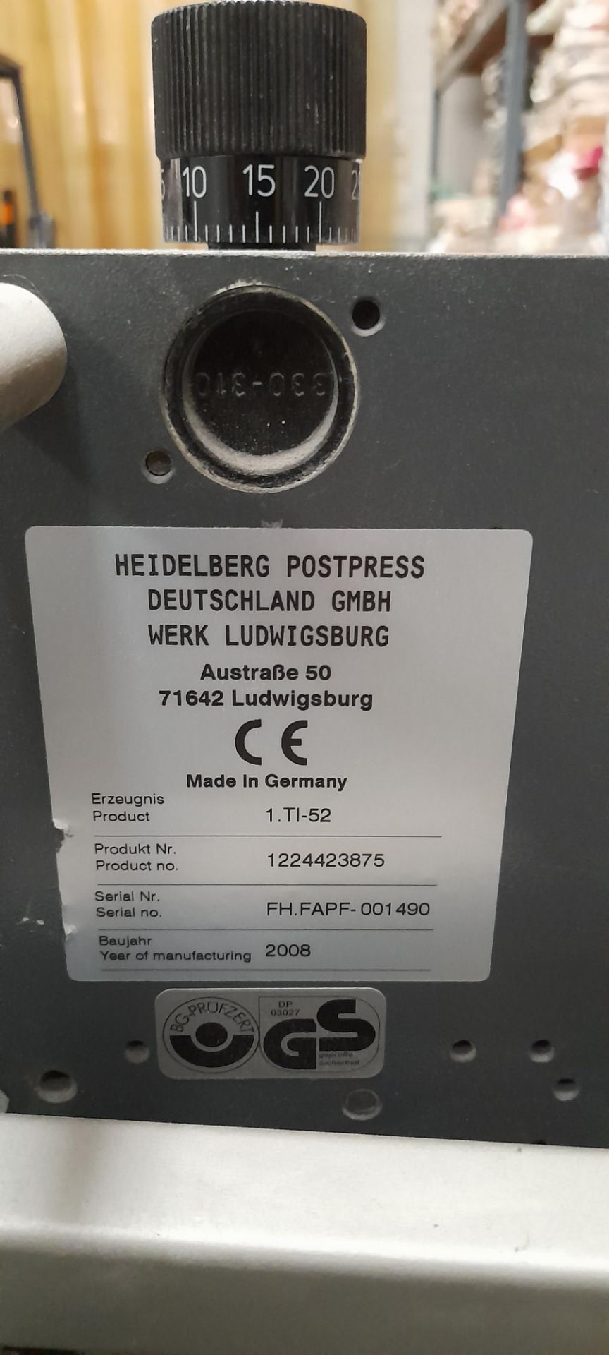 Heidelberg Stahlfolder with I-TI-52 unit, Serial n - Bild 5 aus 12