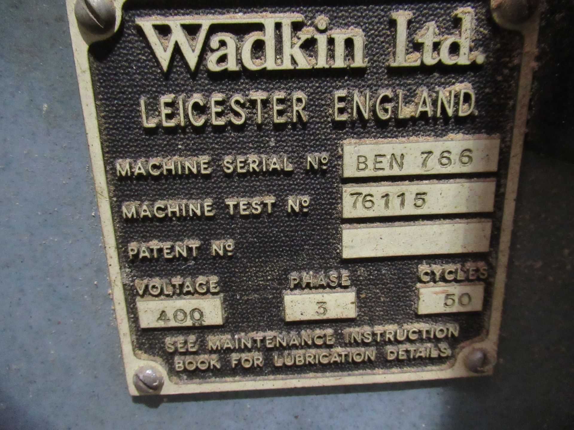 A Wadkin B.E.N Spindle Moulder - 3ph - Image 5 of 7