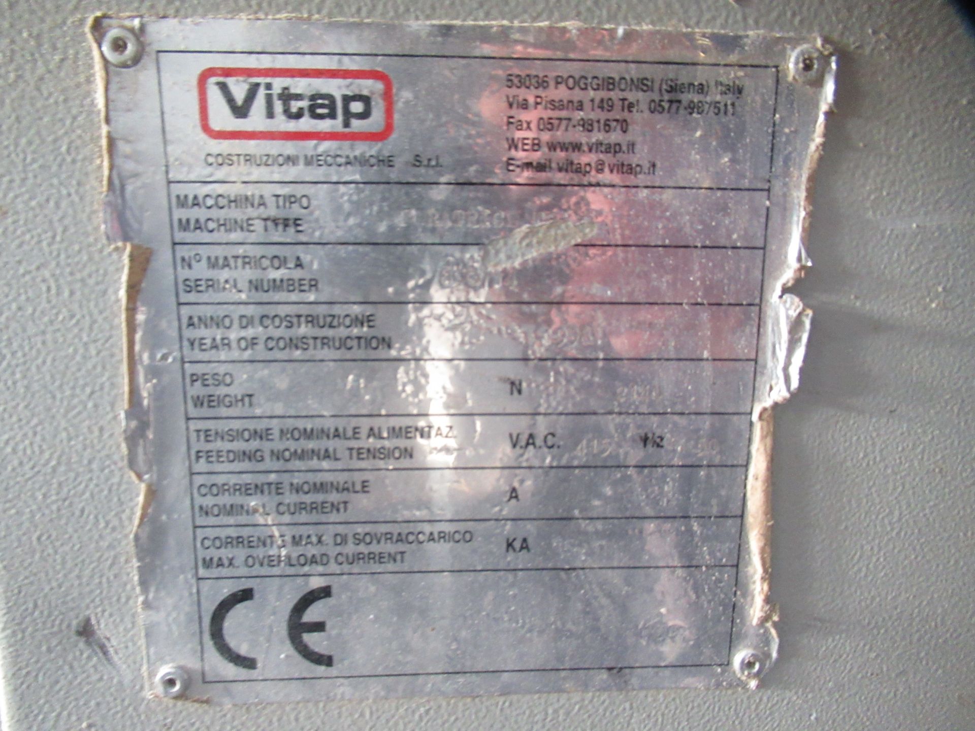 Vitap Foratrice Multi Head Boring Machine - 3ph - Image 5 of 5