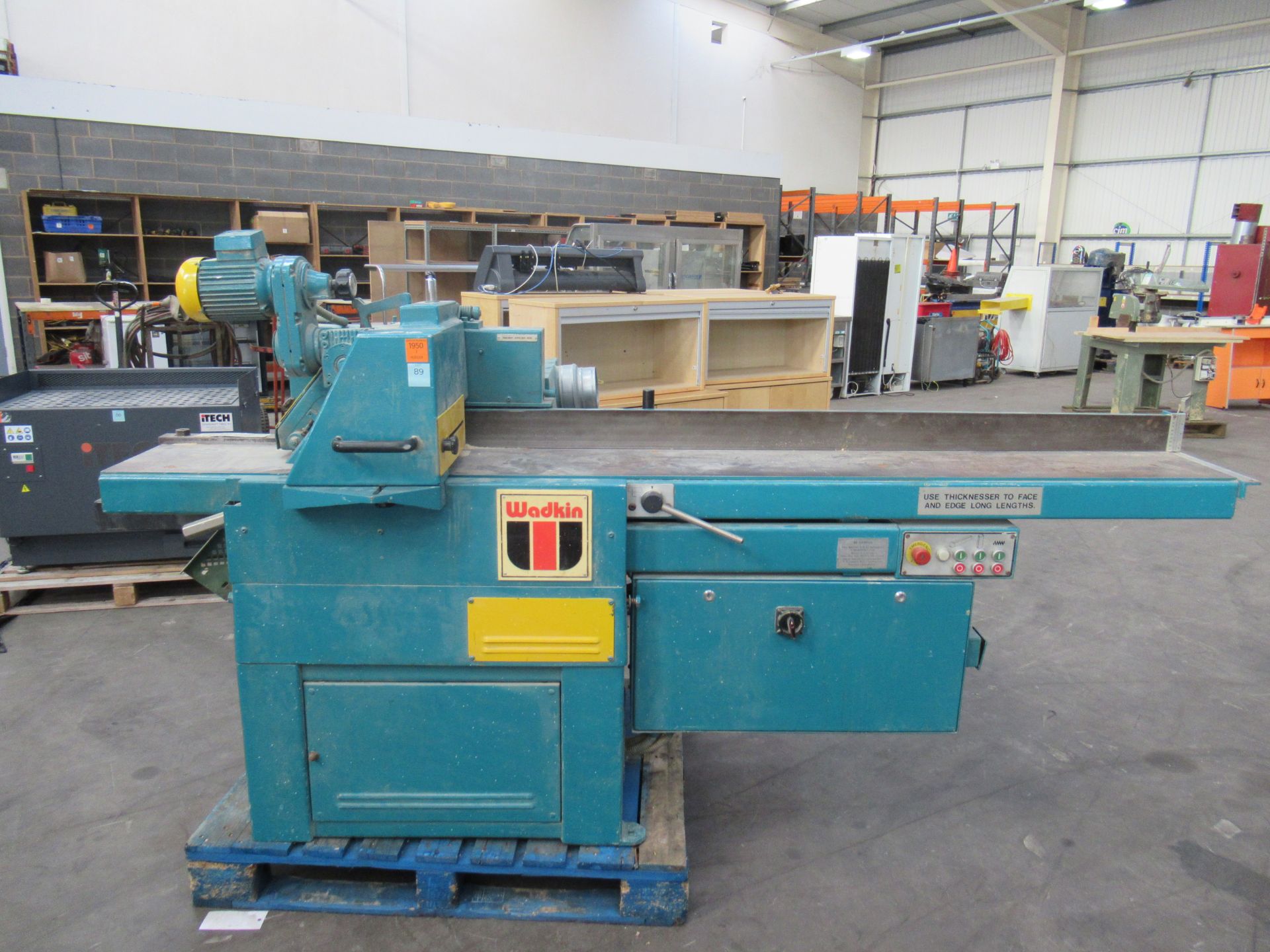 A Wadkin PAR Planer Thicknesser - 3ph