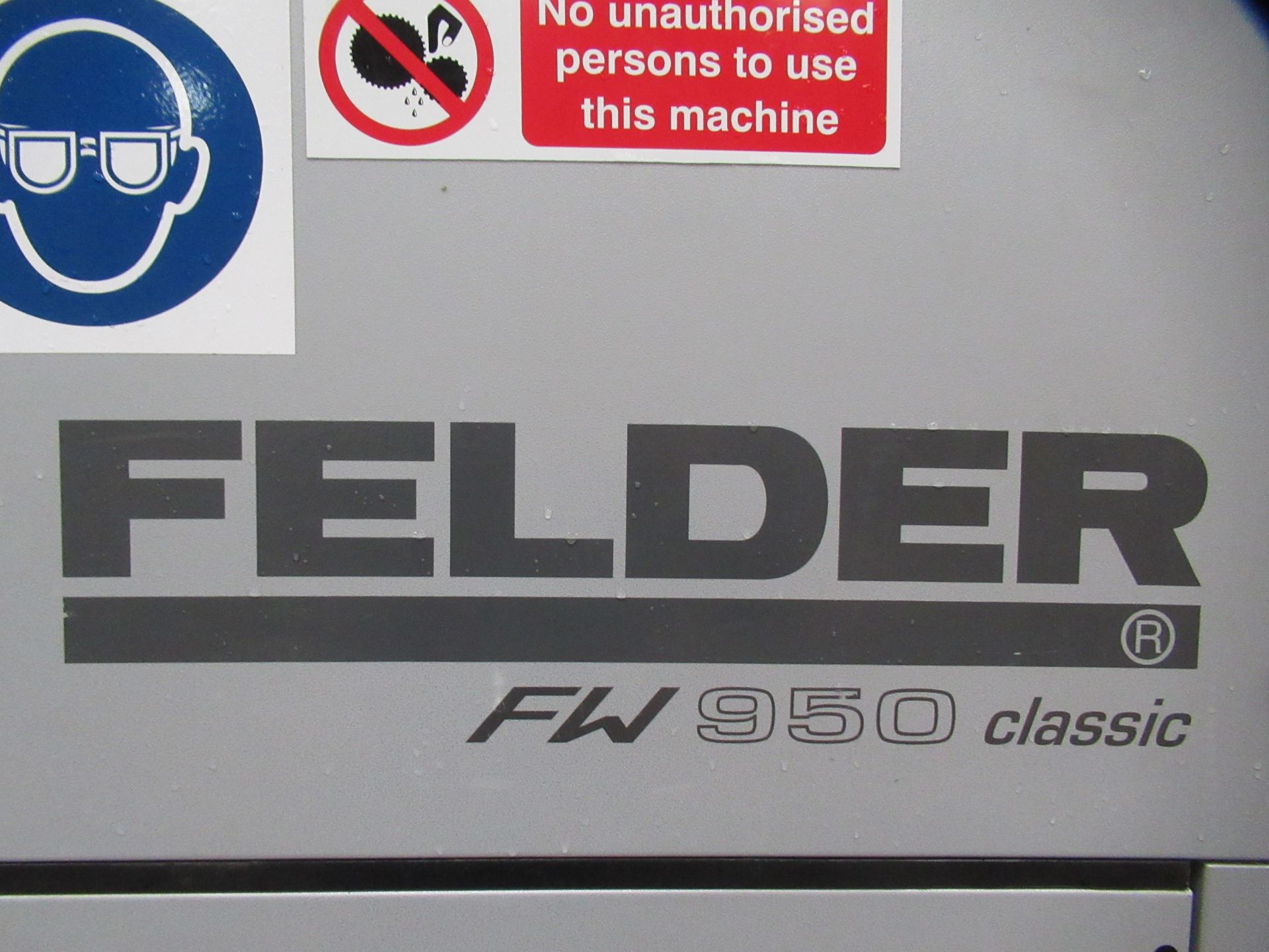 Felder FW950 Classic Horizontal Belt Sander - 3ph - Image 8 of 8