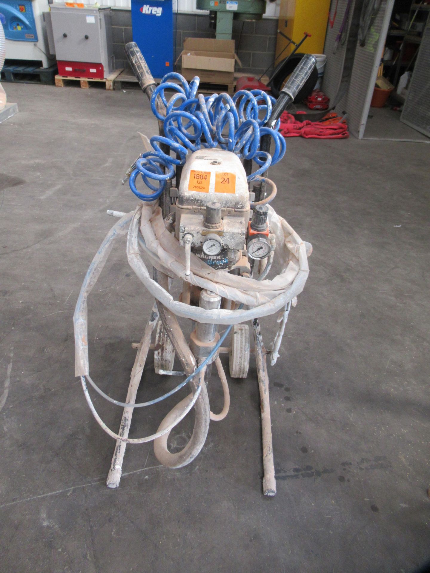 Wagner Trolley Mounted Airless Paint Sprayer