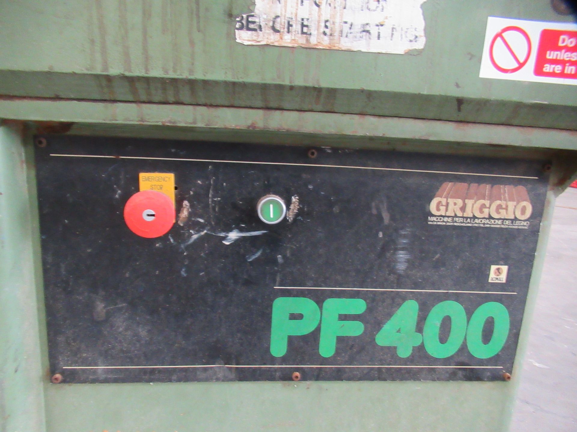 Griggio PF400 Surface Planer - 3ph - Image 6 of 10