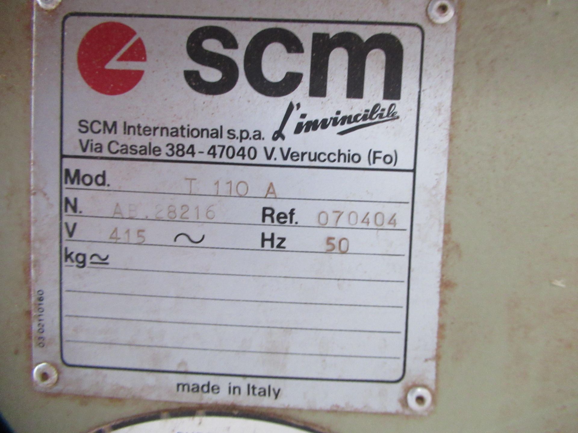 SCM T110 Spindle Moulder with Whitehall Moulding Head - Image 6 of 8