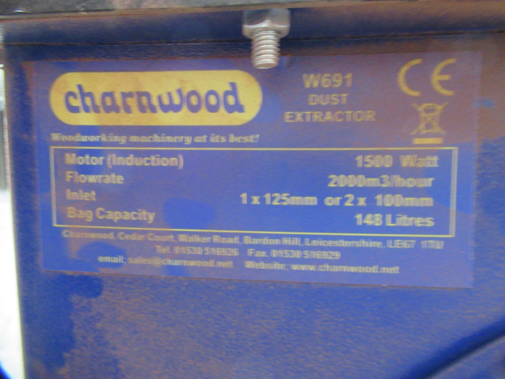 Charnwood Single-Bag Mobile Dust Collector - 230V - Bild 5 aus 5