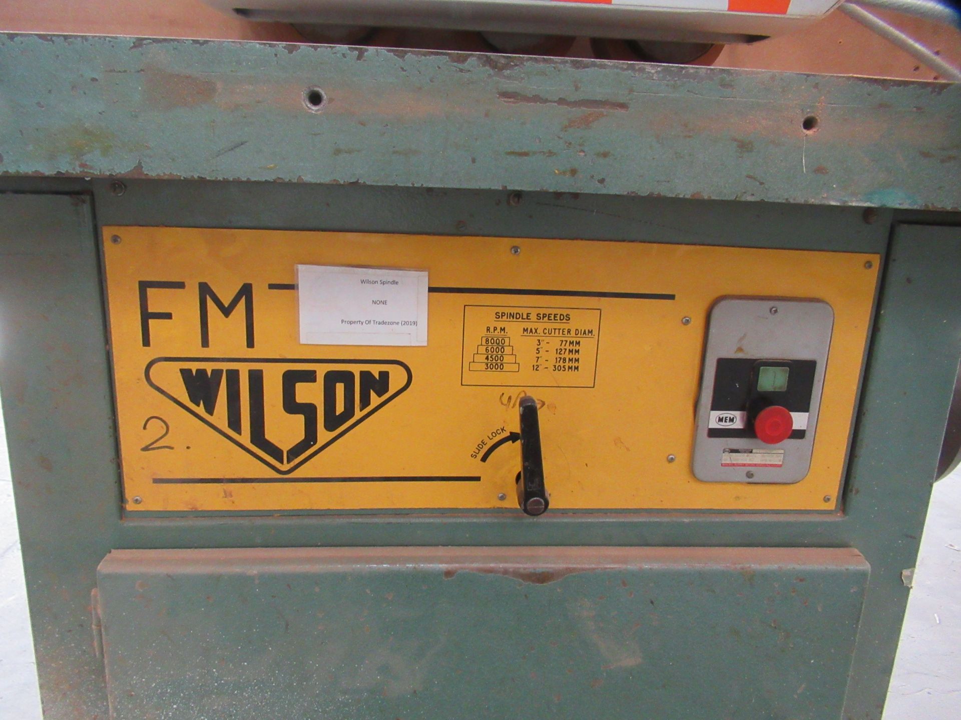 Wilson FM Spindle Moulder with Maggi Steff 2034 Powered Roller Feed - Image 8 of 9