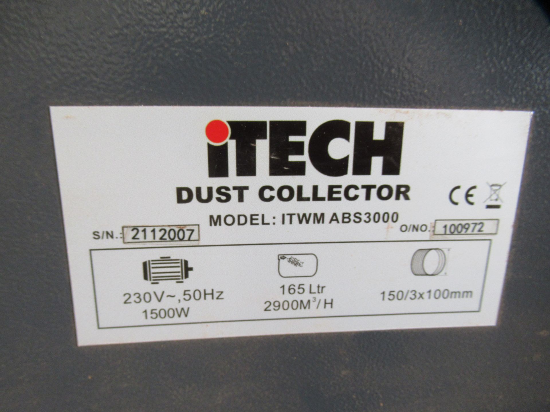 iTech Single-Bag Mobile Dust Collector - 230V - Image 3 of 3