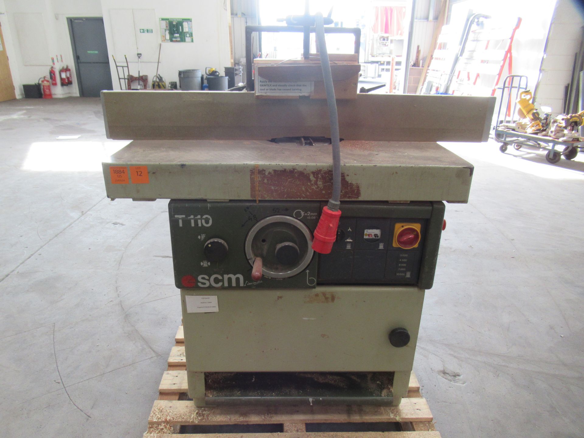 SCM T110 Spindle Moulder with Whitehall Moulding Head