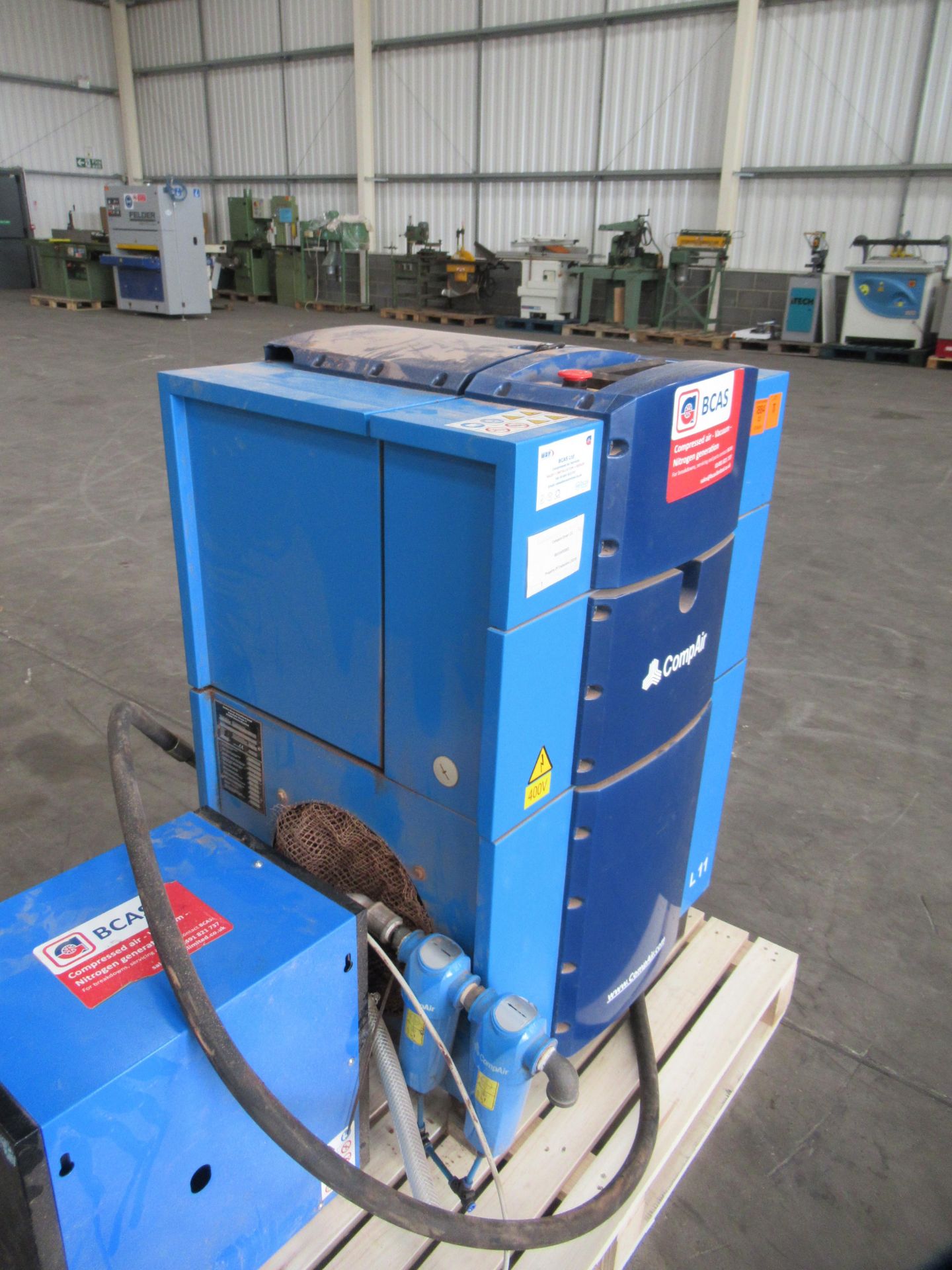 CompAir L11 Screw Compressor with Tundra Air Dryer and ABAC 200L Air Receiver Tank. - Image 2 of 10
