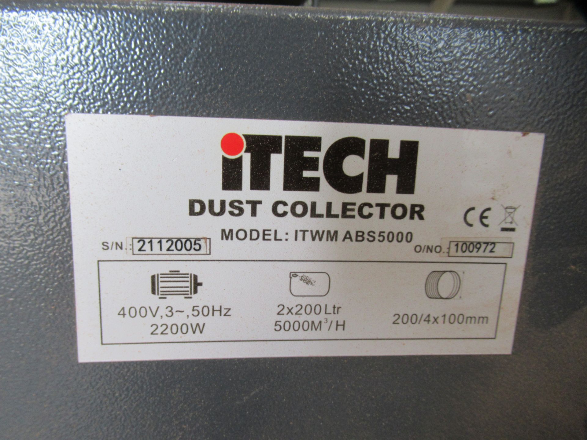 iTech Double-Bag Mobile Dust Collector - 3ph - Image 4 of 4