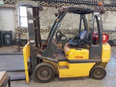 TCM FGE25-E1 LPG Forklift 2.5t capacity with sideshift s/n UID2E702222 (2013) Hours 01610.6 (