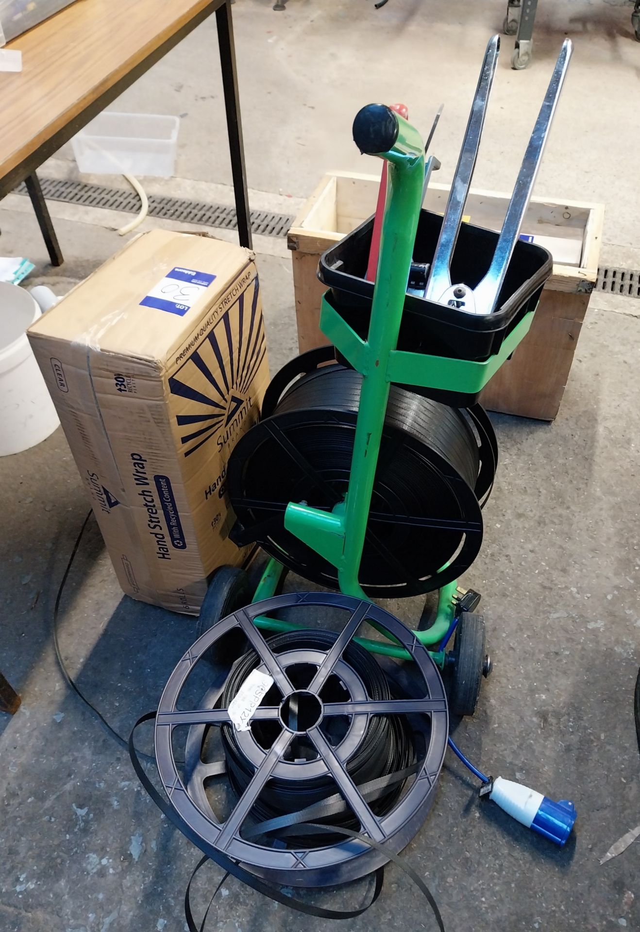 Strapping tool & trolley & box shrink wrap