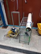 Electric pump, temp probes, stainless steel stand, rack