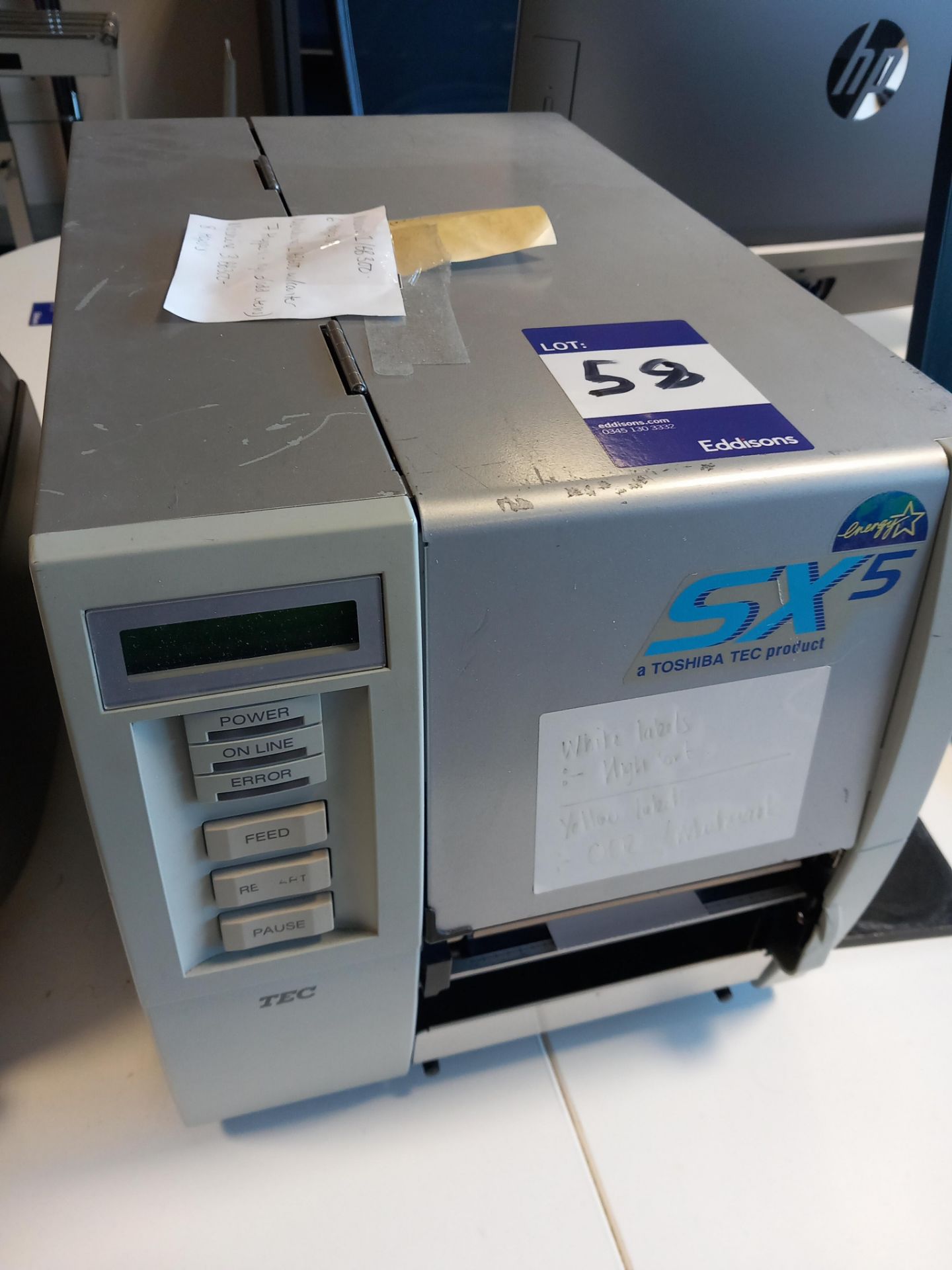 Toshiba TEC 5x5 label printer