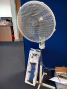 A3 paper trimmer & pedestal fan