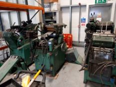 3 Halm jet press machines with selection of spares