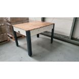Steel framed light table & computer table