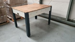 Steel framed light table & computer table