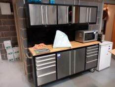 Ultimate stainless steel & steel workstation (converted to kitchen unit)