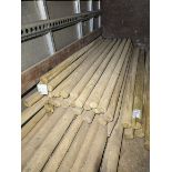 Large quantity various timber stakes