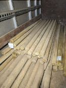 Large quantity various timber stakes