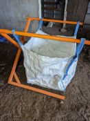 Portable foldaway bulk bag stand